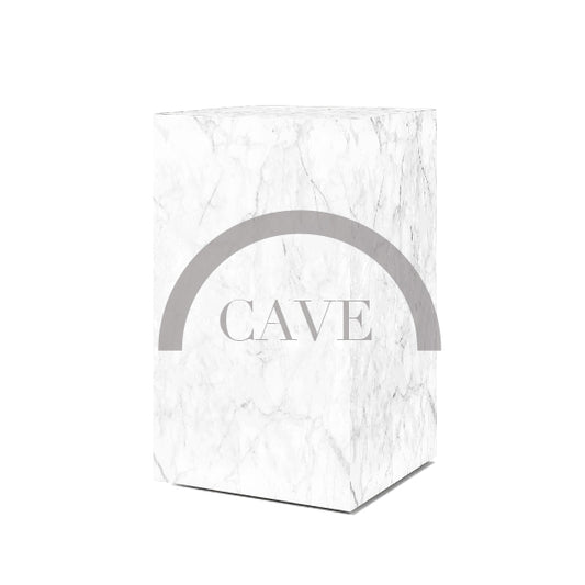 Constantine Marble Plinth Tall Side Table - White Marble