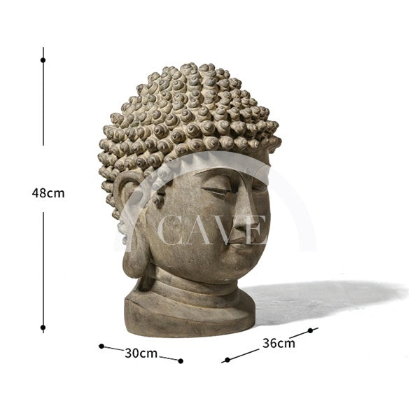 Gaia Decorative Buddha Head Statue