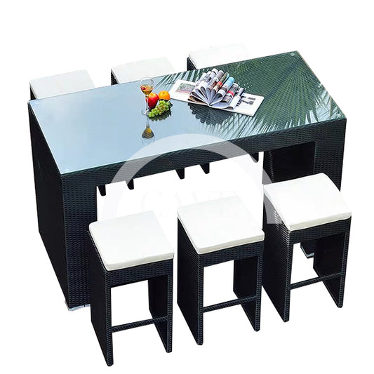Hatton Luxury Outdoor Bar Table and Chair Set - More Colors