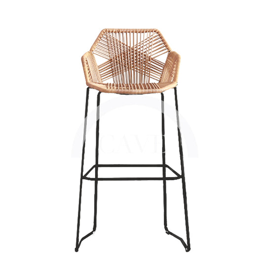 Olin Contemporary Woven Bar Stool - More Colors
