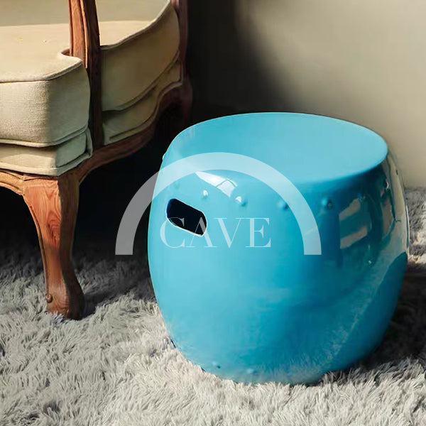 Qi Modern Chinese Style Ceramic Drum Stool - More Colors