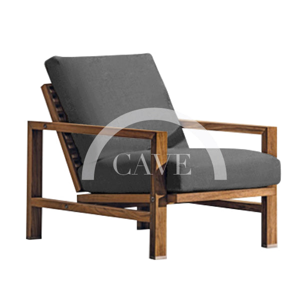 Rogan Contemporary Outdoor Single Seat Armchair Sofa - More Colors