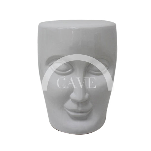 Smiling Face Ceramic Drum Stool - More Colors